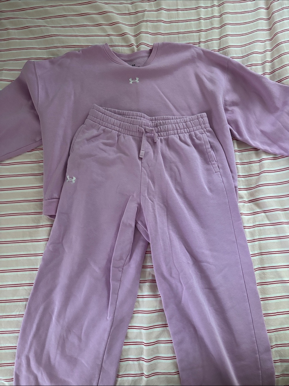Under Armour Kids Lavender Purple Sweatpants & Top Set